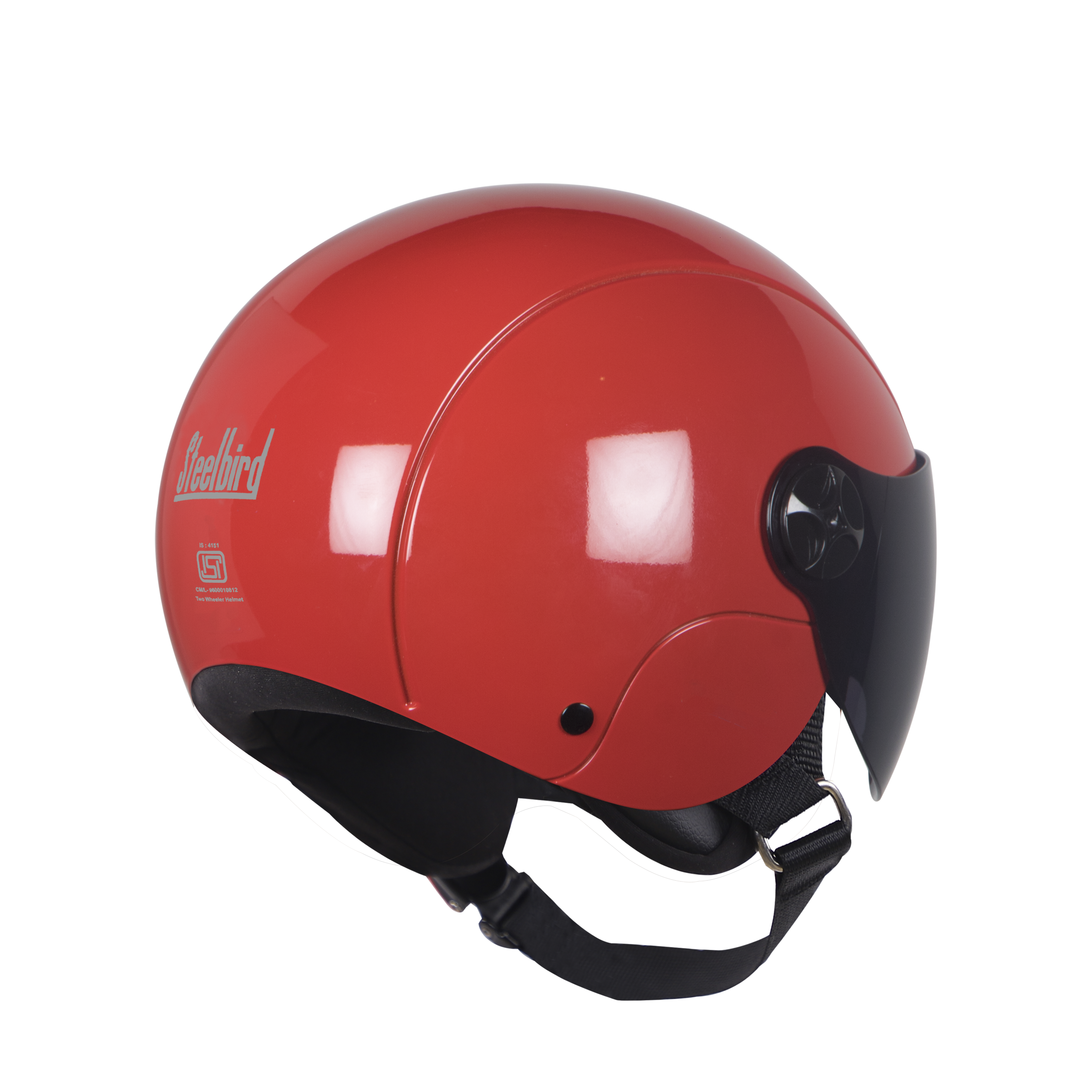 SBH-16 REX GLOSSY RED (FITTED WITH CLEAR VISOR AND SMOKE VISOR ONLY FOR ILLUSTRATION PURPOSE)